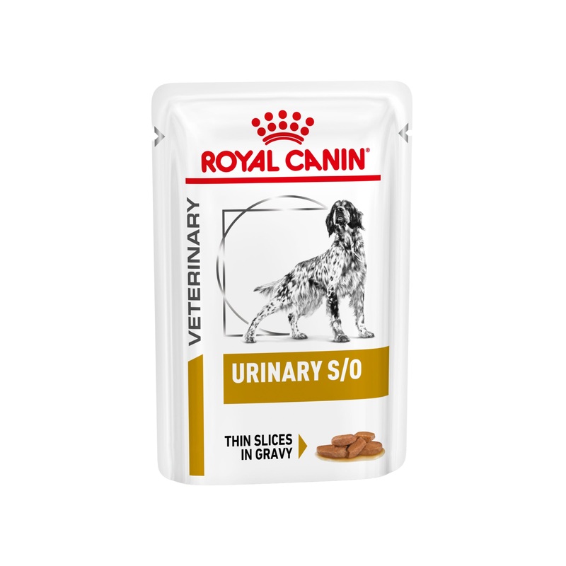 Royal Canin Veterinary Diet Canine Urinary S/O Pouch Wet Dog Food (100 grams x 12 Pouches)