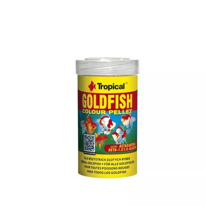 Tropical Goldfish Colour Pellet paaras auksinms uvelms 100 ml