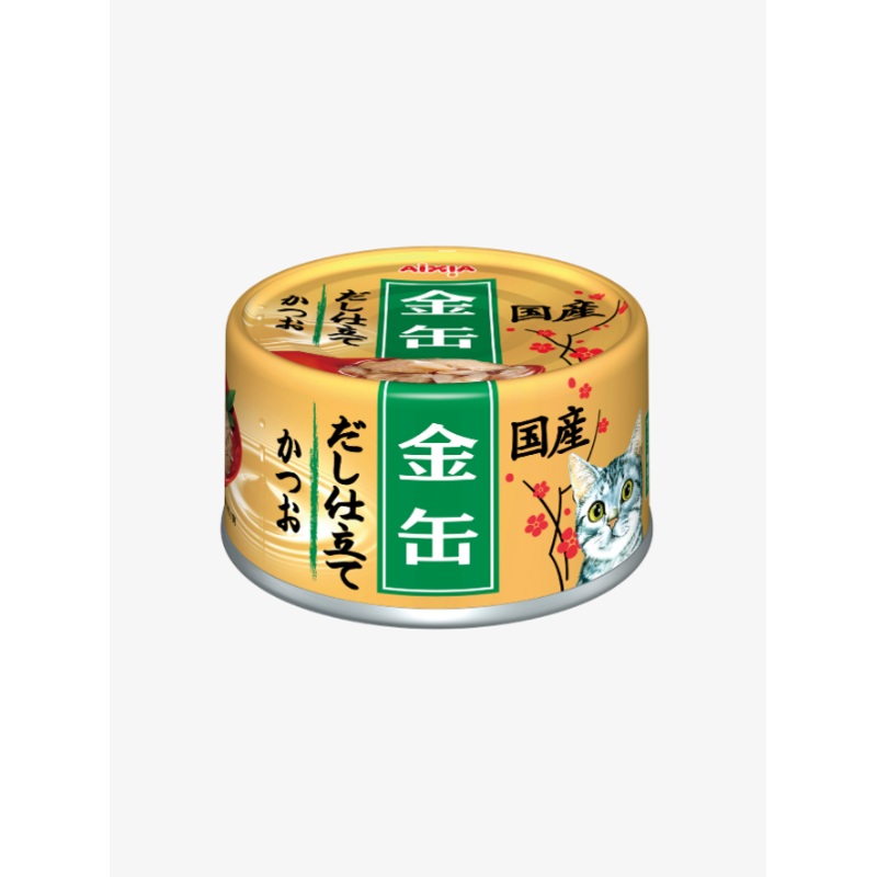 Aixia Kin-can Dashi Skipjack Wet Canned Food for Cats 70g