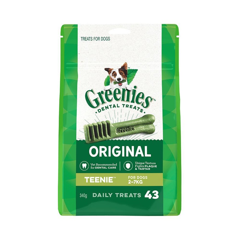 Greenies Dog Original Dental Treats for Teenie Dogs 340g ^._.^