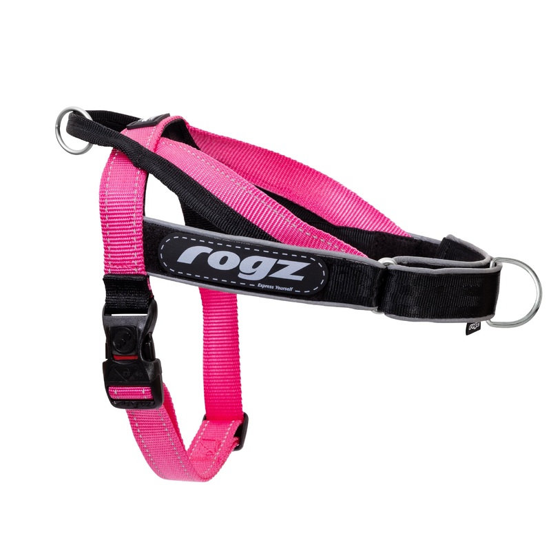 Rogz Utility LetzGo Personalised Harness Pink Med/Lge
