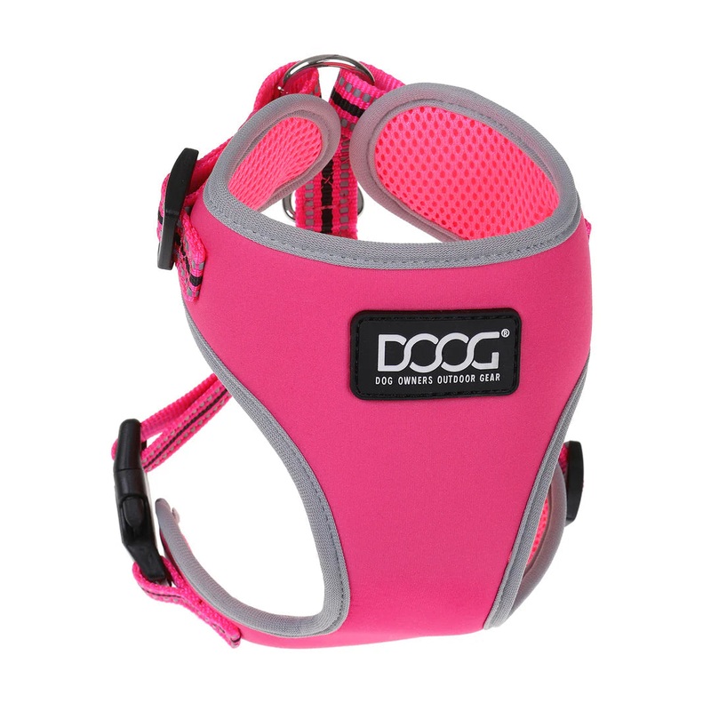 DOOG Neoflex Neoprene Lady Neon Pink Dog Harness Small