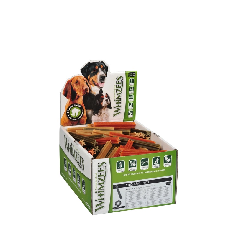 Whimzees Stix Dental Large Dog Treat Bulk Box 40 Pack