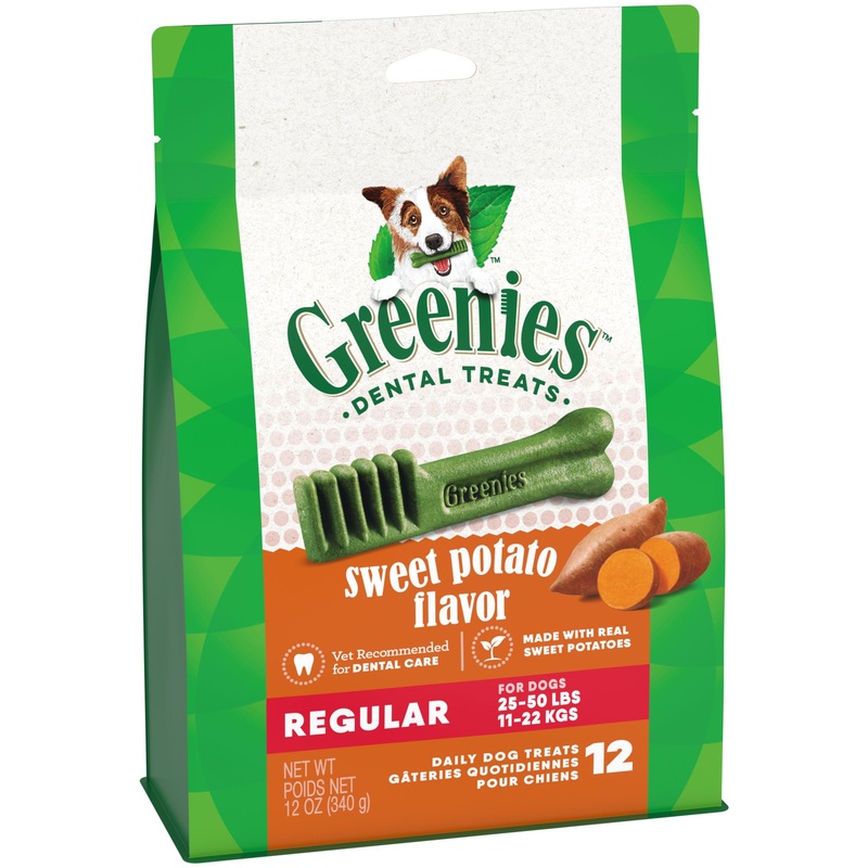 Greenies Dog Sweet Potato Dental Treats for Regular Dogs 340g ^._.^
