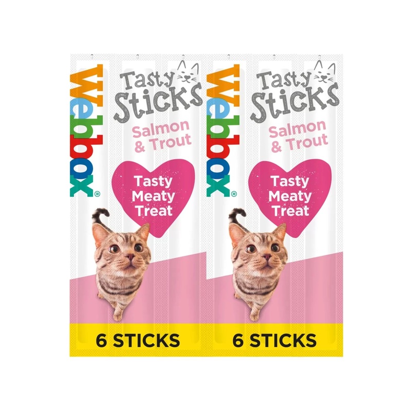 6 x CAT STICKS SALMON & TROUTHAM 30G