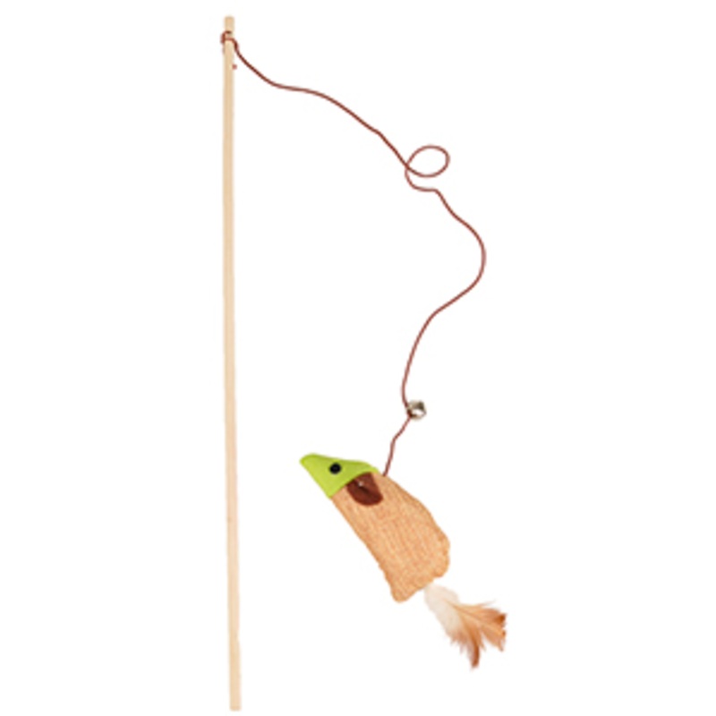 JUTY CAT DANGLER +MOUSE WOOD|16×4.5cm