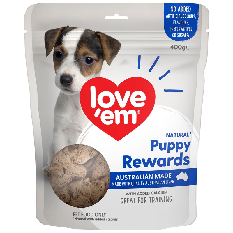 Love Em Liver Puppy Rewards Dog Treats 400g ^._.^