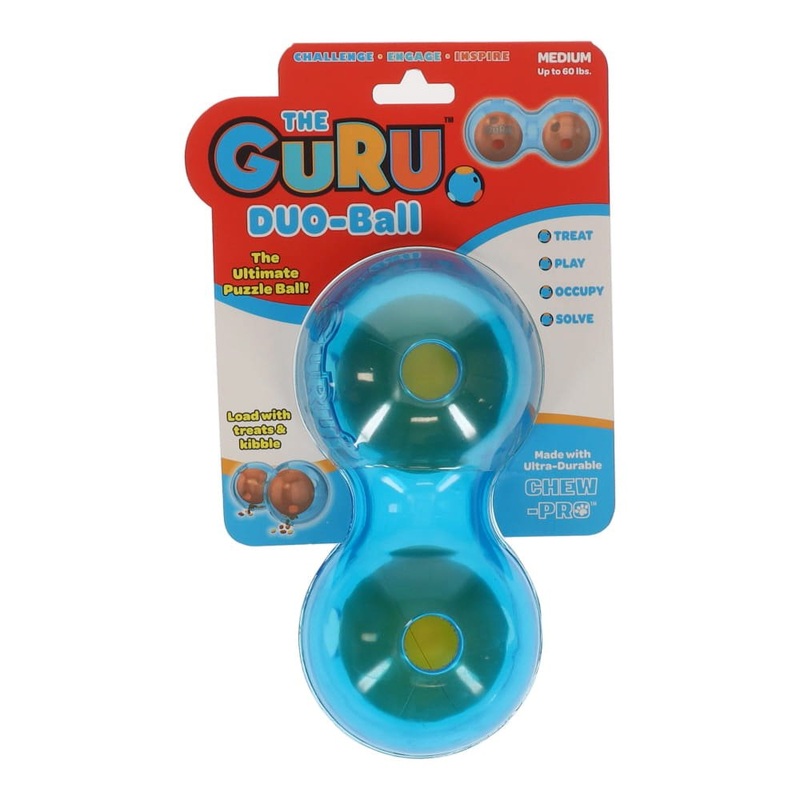 GURU Duo Ball Dog Enrichment Toy Medium ^._.^