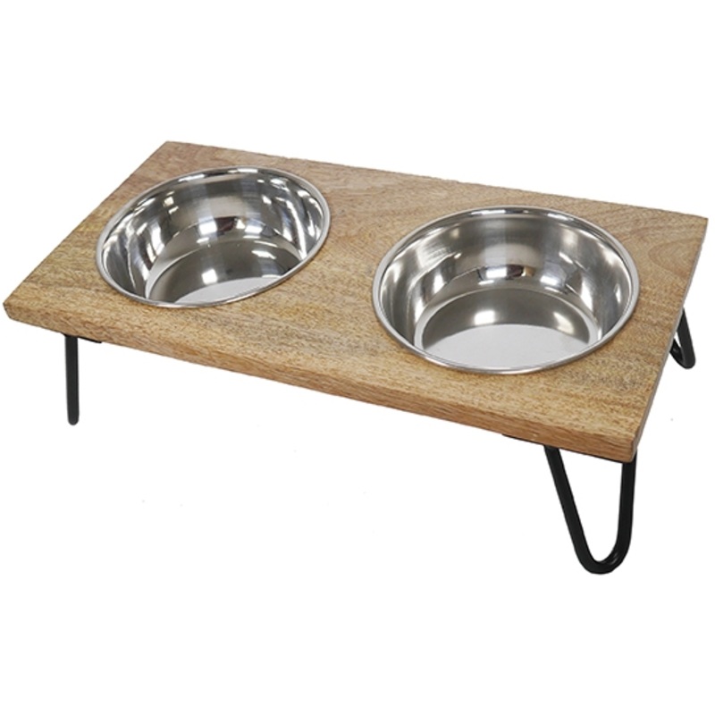 WOODEN DOUBLE DINER|2x 350ml|2x 700ml