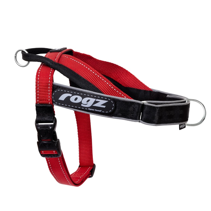 Rogz Utility LetzGo Personalised Harness Red Med/Lge