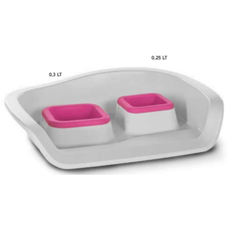 DOUBLE PLATE WTH TRAY
