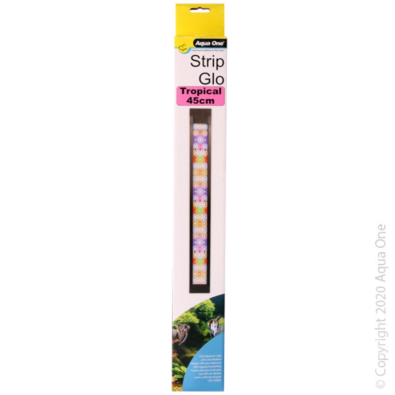 Aqua One StripGlo Aquarium Light Tropical LED Reflector 45cm