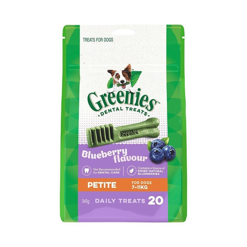 Greenies Dog Blueberry Dental Treats for Petite Dogs 340g ^._.^