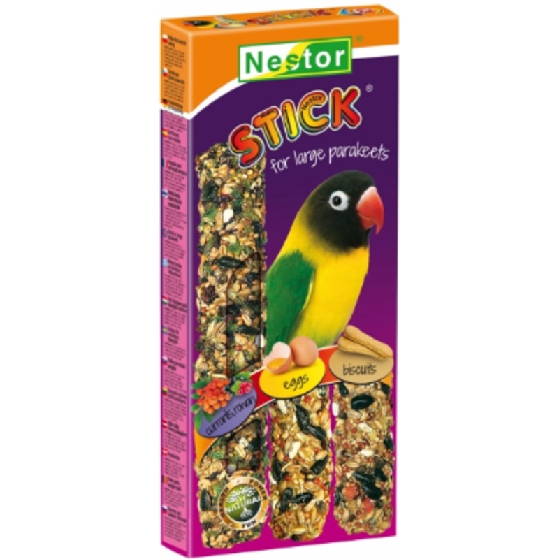3x LOVEBIRD STICKS CURRANTS / EGG / BISCUITS 175g