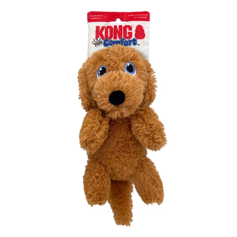 KONG Comfort Pups Goldie Medium Soft Dog Toy ^._.^