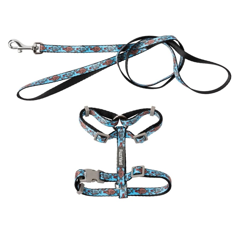 FuzzYard Soy Sauce Cat Harness and Lead Walking Set ^._.^