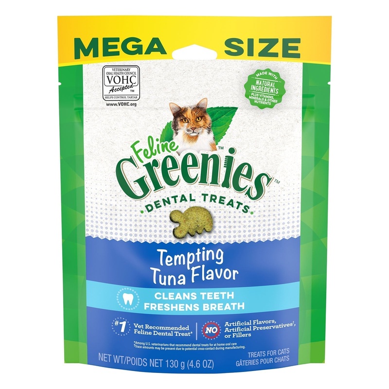 Greenies Cat Dental Treats Tempting Tuna 130g ^._.^