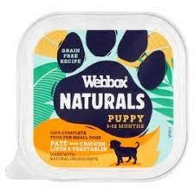 WEBBOX PUPPY PATE WITH CHICKEN, LIVER & VEGETABLES 150G