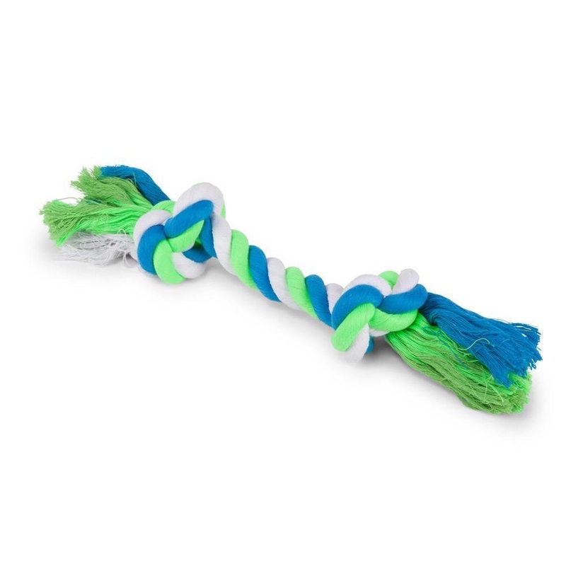 Kazoo Twisted Rope Knot Bone Large Dog Toy ^._.^