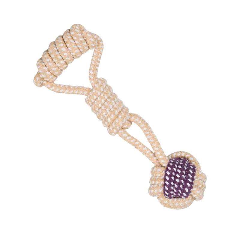TRIXIE ROPEBALL WITH HANDLE DIA