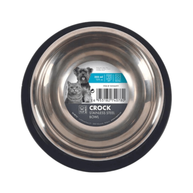 M-PETS CROCK STAINLESS STEEL BOWL (XS)
