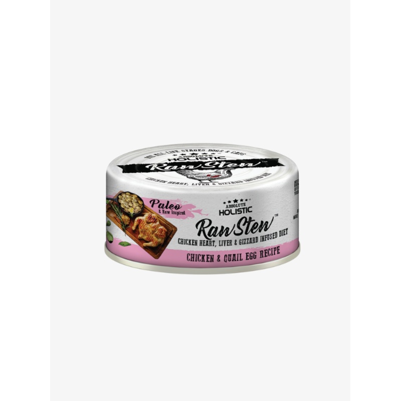 Absolute Holistic Rawstew Chicken & Quail Egg Dog and Cat Food 80g