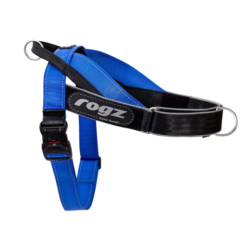 Rogz Utility LetzGo Personalised Harness Blue Xlge