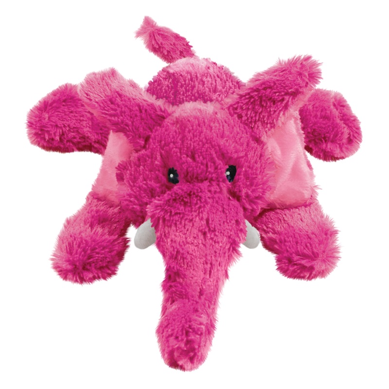 KONG Cozie Elmer Elephant Medium Dog Toy ^._.^