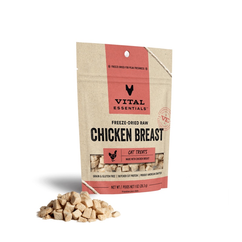 Vital Essentials Freeze-Dried Raw Chicken Breast Cat Treats