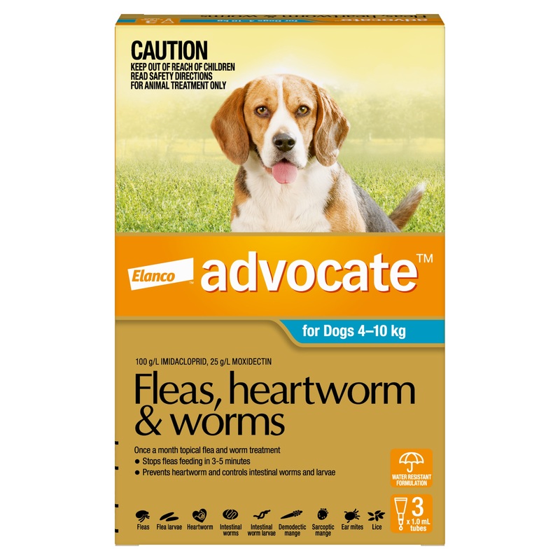 Advocate Blue – Medium Dog 4-10kg