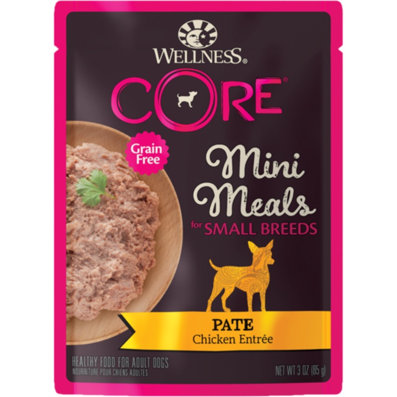 Wellness Dog Core Small Breed Mini Meals – Pate Chicken Entree 3oz