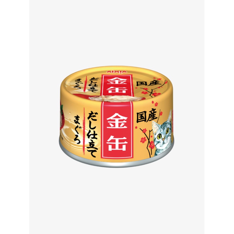 Aixia Kin-can Dashi Tuna Sauce Wet Canned Food for Cats 70g