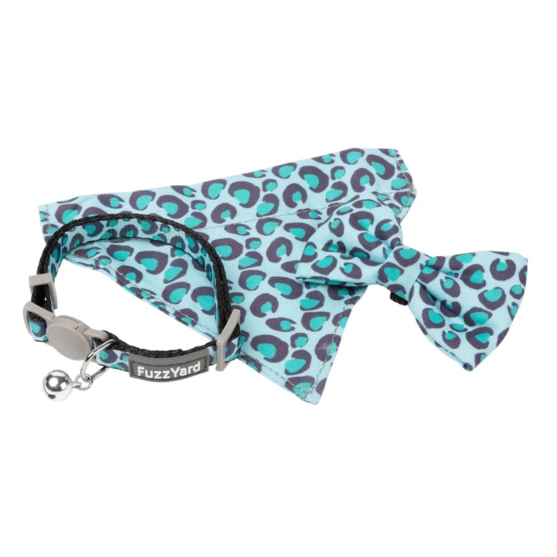 FuzzYard Wild One Aqua Cat Collar Fashion Pack ^._.^