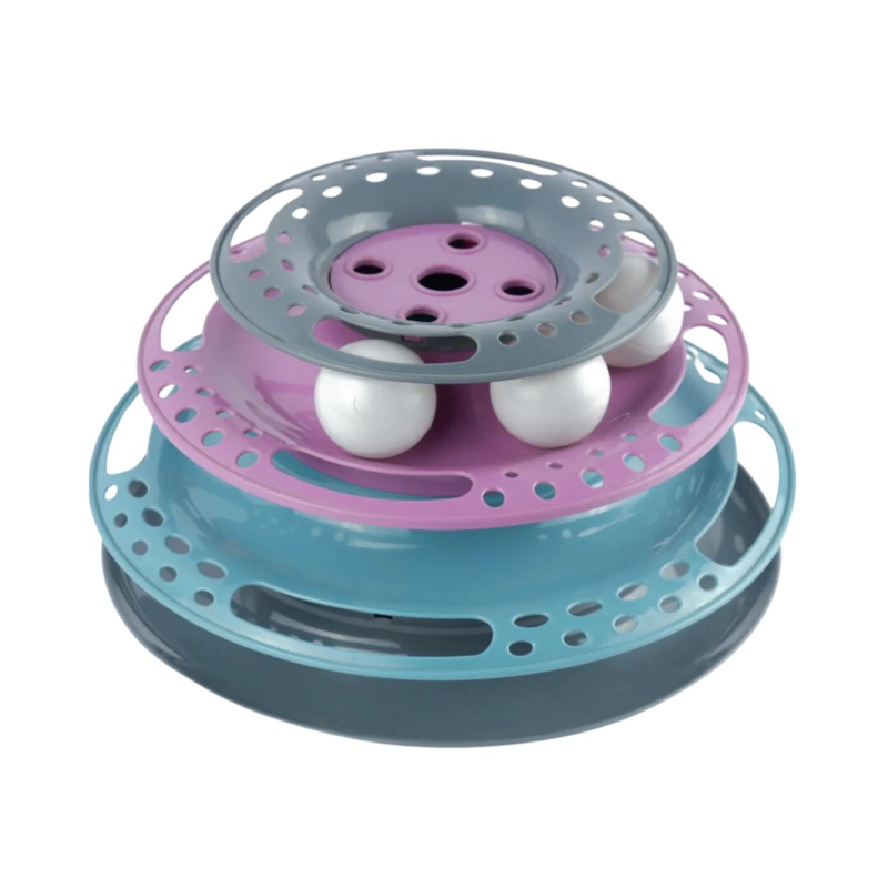 TRIXIE CAT CIRCLE TOWER CATCH THE BALLS DIS