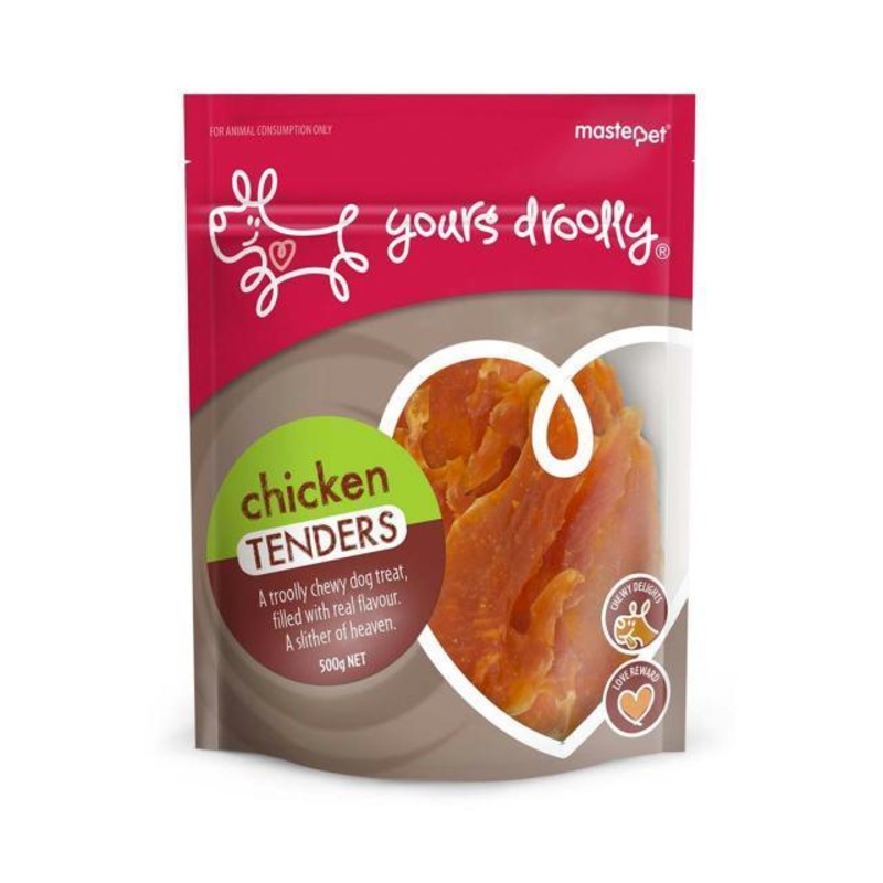 Yours Droolly Dog Treats Chicken Tenders 500g ^._.^