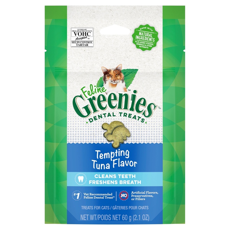 Greenies Cat Dental Treats Tempting Tuna 60g ^._.^