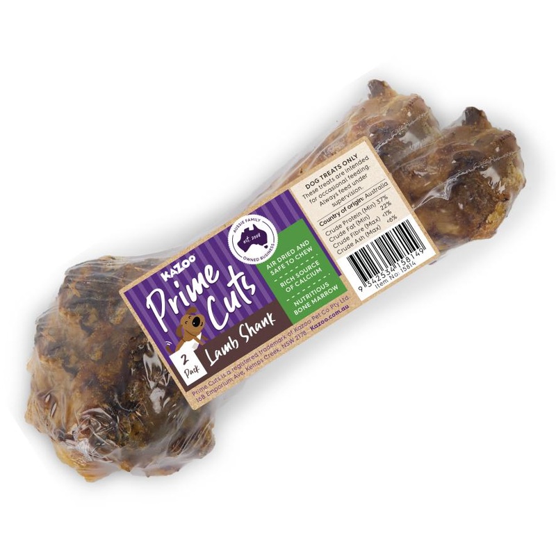 Kazoo Prime Cuts Lamb Shank Dog Treat 2 Pack ^._.^