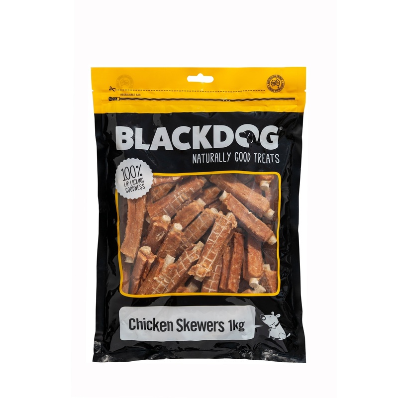 Blackdog Chicken Skewers Dog Treats 1kg ^._.^