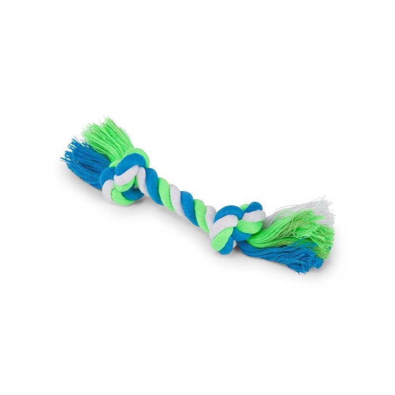 Kazoo Twisted Rope Knot Bone Small Dog Toy ^._.^