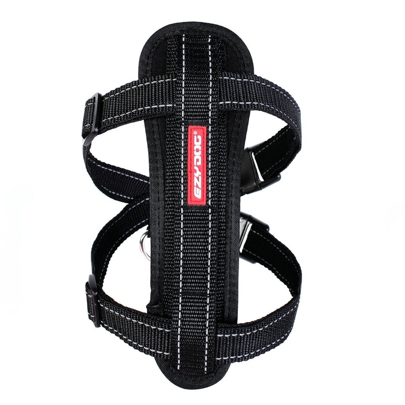 EzyDog Chestplate Dog Harness Black Large