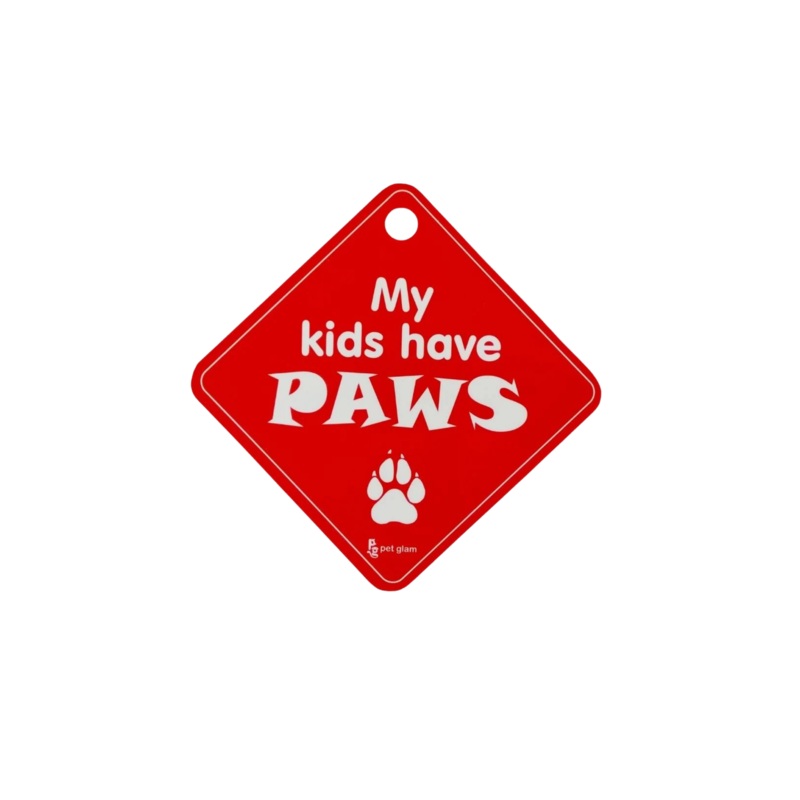 PG CAR SIGN MY KIDS HAVE PAWS